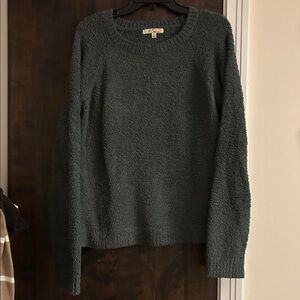 Cozy Dark Green Crew Neck Sweater